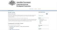 Desktop Screenshot of insidecotton.com